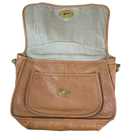 Fossil Vintage Reissue Light Brown Leather Messenger Bag‎ - Picture 9 of 15